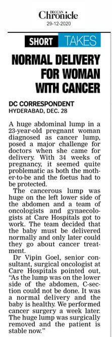 Normal Delivery for Woman with Cancer